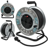 Akcesoria do elektronarzędzi - PRZEDŁUŻACZ BĘBNOWY  30 m 4 GNIAZDA KS CR-30M Könner&Söhnen KS - miniaturka - grafika 1