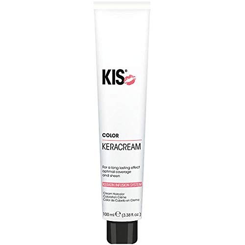 KIS KeraCream Color – stały krem do włosów – 100 ml – 8 N – wysoka siła krycia – intensywna farba do włosów – farba keratynowa – przyjazny dla zwierząt i zrównoważony