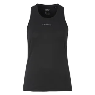 Damska koszulka bez rękawów CRAFT ADV ESSENCE SINGLET 2 W 1914796-999000 – Czarny - Koszulki i topy damskie - miniaturka - grafika 1
