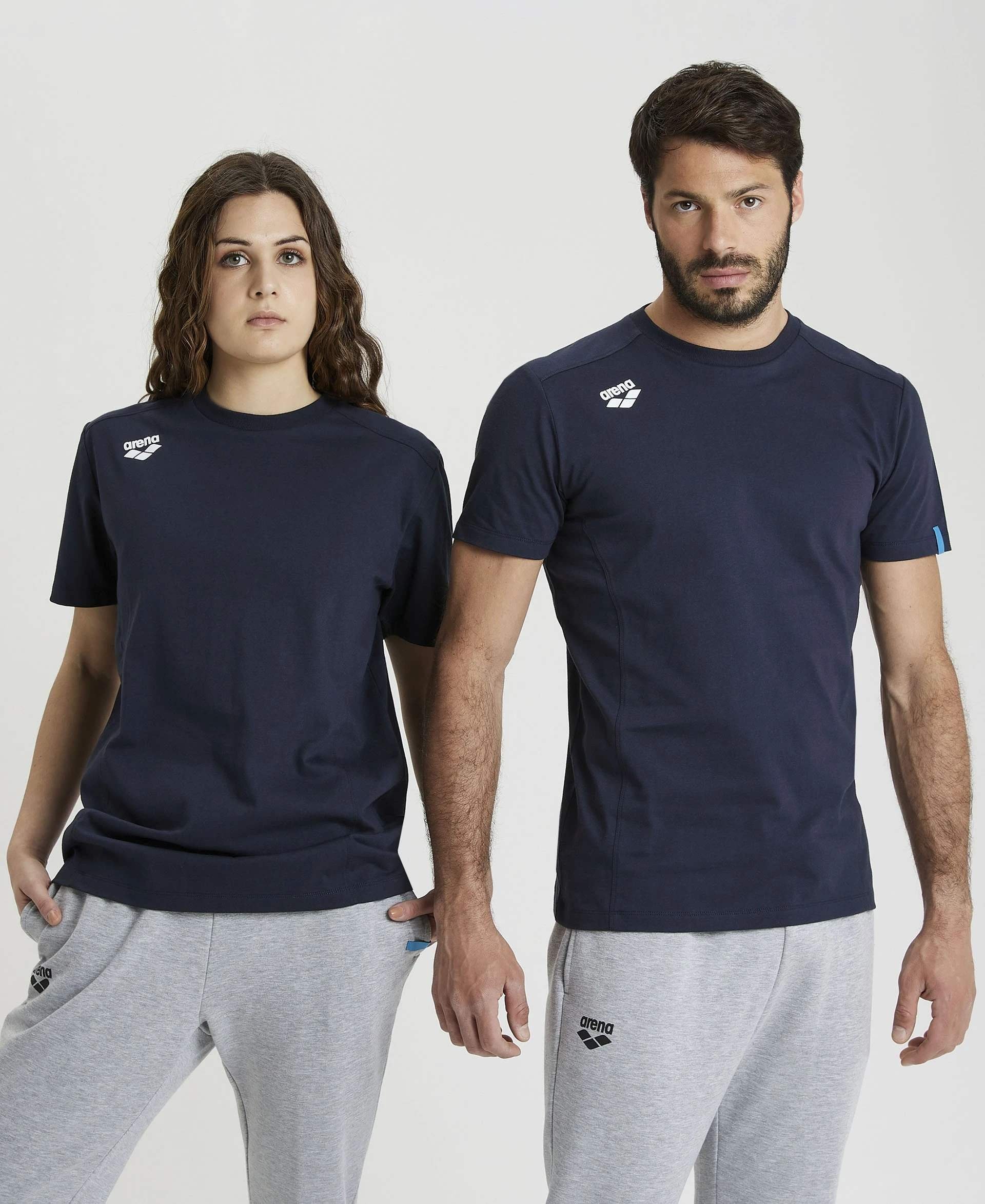 Arena ARENA KOSZULKA TEAM T-SHIRT PANEL NAVY 004899/700 S