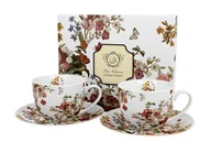 Filiżanki - Dystr: justyna ag WHITE FLOWERS KOMPLET FILIŻANEK 2+2 280ml 922902 - miniaturka - grafika 1