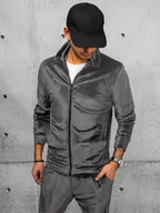 Bluzy męskie - Bluza męska szara Dstreet BX5535-L - miniaturka - grafika 1