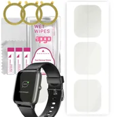 Akcesoria do smartwatchy - 3x Folia hydrożelowa MATOWA do Hama Fit Watch 5910 - apgo Smartwatch Hydrogel MATTE Protection Ochrona na ekran smartwatcha - miniaturka - grafika 1
