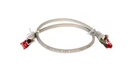 Kable miedziane - Eigenbrand Patchcord CAT6 SSTP PIMF 0,5m szary 50885 - miniaturka - grafika 1