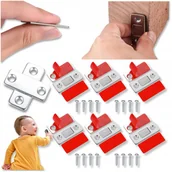 Zabezpieczenia dla dzieci - MAGNES DO DRZWI SZAFY PRZESUWNEJ MOCNE MAGNESY DO SZAFEK SZUFLAD KUCHENNYCH - miniaturka - grafika 1