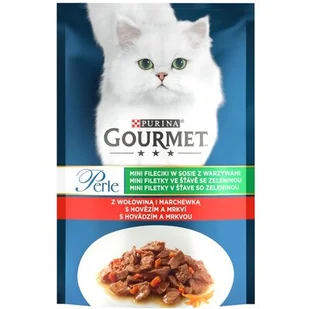 Purina Gourmet Perle mini fileciki mokra karma dla kota z wołowiną i marchewkš 85g - Mokra karma dla kotów - miniaturka - grafika 4