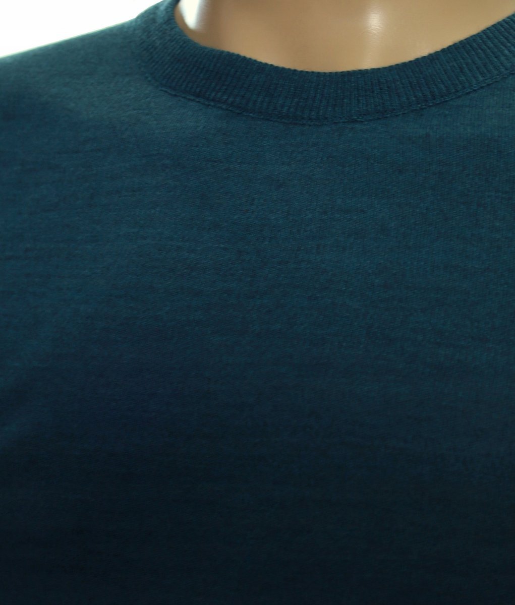 Sweter męski klasyczny gładki wełniany z wełny XXL