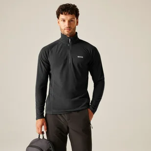 Regatta Polar męski z suwakiem 1/2 Montes Grafitowy, Rozmiar: 3XL - Bluzy męskie - miniaturka - grafika 1