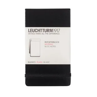 Leuchtturm, Notes reporterski, 188 stron, gładki, czarny - Notesy i bloczki - miniaturka - grafika 1
