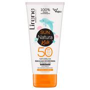 Balsamy i kremy do opalania - Lirene LIRENE SUN NATURA KIDS EMULSJA OCHRONNA SPF50+  100ML - miniaturka - grafika 1