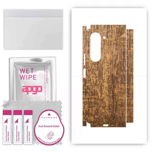 Folia naklejka skórka strukturalna na TYŁ+BOKI do Samsung Galaxy Z Fold5 -  Drewno Dąb Stary - apgo SKINS - Szkła hartowane na telefon - miniaturka - grafika 1