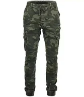 Spodnie damskie - Spodnie jeansy męskie bojówki joggery MORO-30 - miniaturka - grafika 1