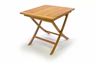 Stoły ogrodowe - DIVERO stół ogrodowy z drewna tekowego 80 x 80 cm GL05546 - miniaturka - grafika 1