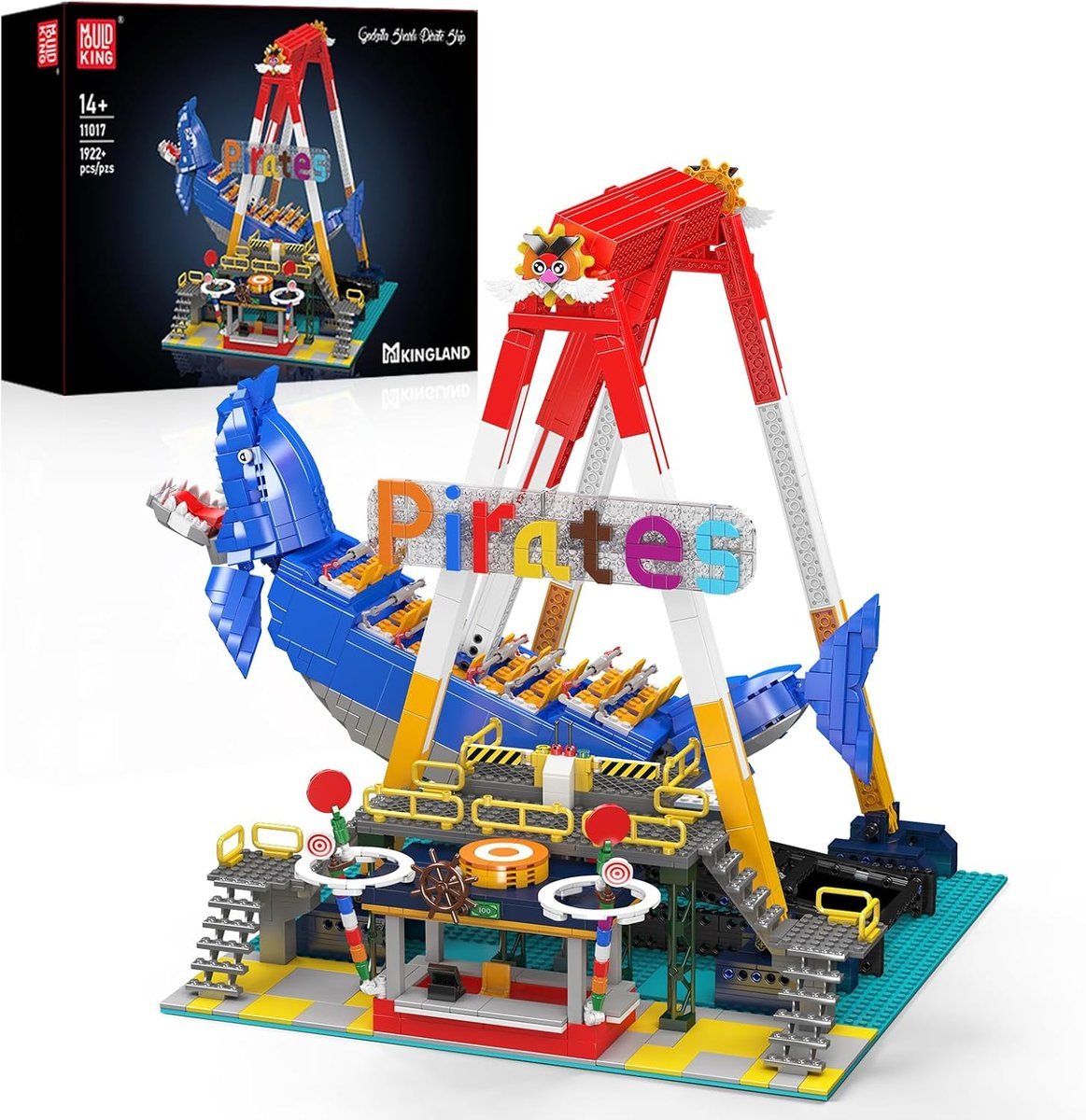 COIL Klocki konstrukcyjne zestaw 1922 el. elementy Karuzela Rekin