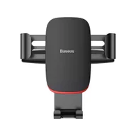Uchwyty samochodowe do telefonów - Baseus Metal Age Gravity Car Mount metalowy samochodowy uchwyt grawitacyjny na slot CD czarny (SUYL-J01) - miniaturka - grafika 1