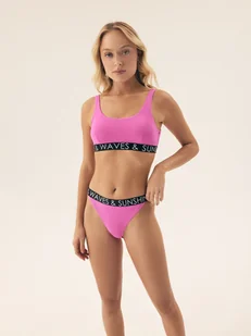 Góra bikini typu top Summervibes Bloovii różowy M - Stroje kąpielowe - miniaturka - grafika 1