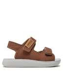 Buty dla chłopców - Geox Sandały B Sandal Lightfloppy B455SB 00032 C6777 Brązowy - miniaturka - grafika 1