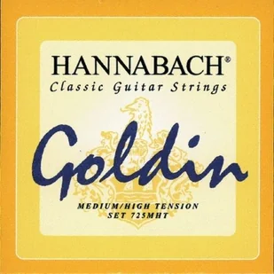 Hannabach 652729 Struny do gitary klasycznej seria 725 Medium / High Tension Goldin - 3 Bass 652729 - Struny gitarowe  - miniaturka - grafika 1