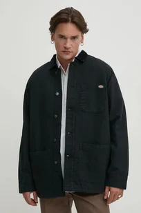 Dickies kurtka Duck High Pile Flce Line Chore Jacket męska kolor czarny przejściowa DK0A4XGA - Kurtki męskie - miniaturka - grafika 1