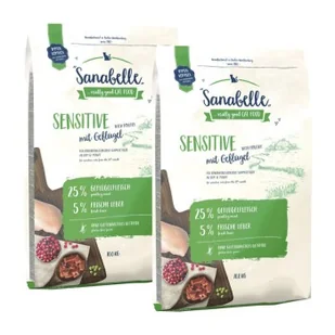 Sanabelle Sensitive Drób 2x10 kg - Mokra karma dla kotów - miniaturka - grafika 1