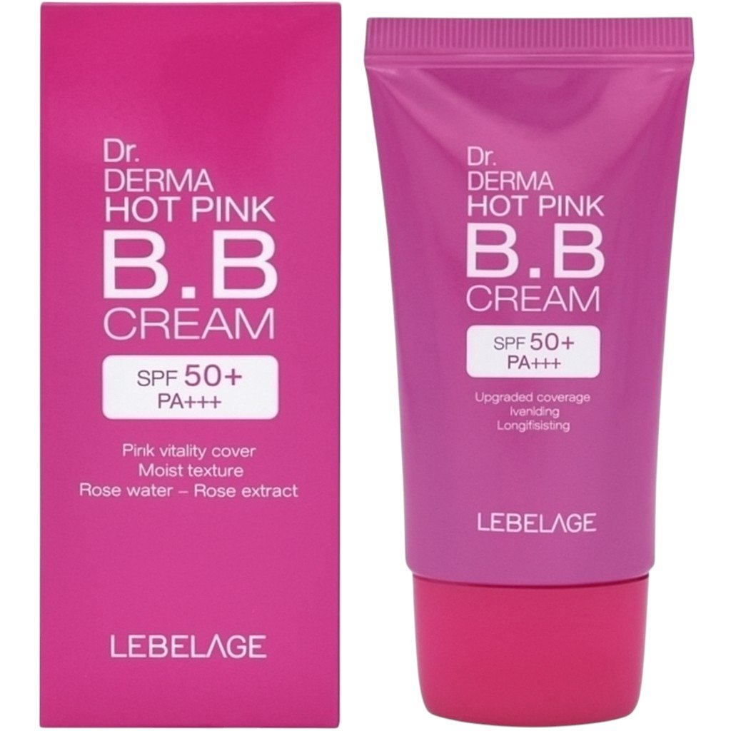 Lebelage Dr Derma Hot Pink BB, Krem przeciwsłoneczny SPF 50+ RA +