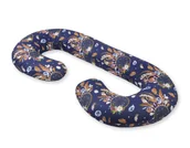 Poduszki do karmienia - Poduszka Ciążowa Typu C Poduszka Dla Kobiet W Ciąży I Do Karmienia- Łapacze Snów Granatowe - miniaturka - grafika 1