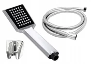 Zestawy prysznicowe - Zestaw Prysznicowy Słuchawka Wąż Uchwyt Chrom - miniaturka - grafika 1