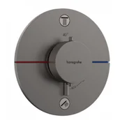 Baterie podtynkowe - HANSGROHE 15556340 ShowerSelect Comfort S Bateria termostatyczna, podtynkowa do 2 odbiorników ze zintegrowanym systemem zabezpieczającym zgodnie z EN 1717 Czarny Chrom Szczotkowany - miniaturka - grafika 1