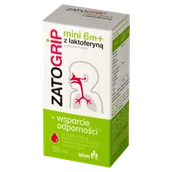 Przeziębienie i grypa - Zatogrip Mini 6m+ z laktoferyną, krople dla dzieci, 30 ml - miniaturka - grafika 1