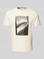 Koszulki męskie - T-shirt z nadrukiem z logo - miniaturka - grafika 1