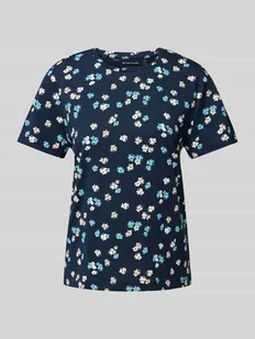 T-shirt z kwiatowym nadrukiem - Koszulki i topy damskie - miniaturka - grafika 1