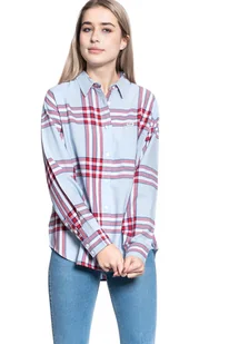 KOSZULA DAMSKA WRANGLER ONE PCKT OVERSHIRT ANGEL FALLS W5N5SIB07 - Wrangler - Koszule damskie - miniaturka - grafika 1