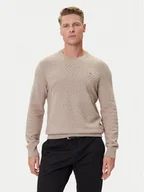Swetry męskie - Gant Sweter 8030261 Beżowy Regular Fit - miniaturka - grafika 1