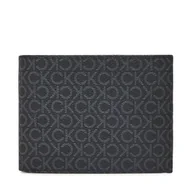 Portfele - Portfel męski Calvin Klein Classic Mono Trifold 10Cc W/Coin K50K512855 Czarny - miniaturka - grafika 1