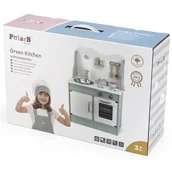Zabawki AGD - VIGA 44048 PolarB Kuchnia z akcesoriami eco mint - miniaturka - grafika 1