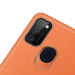 Dux Ducis Yolo eleganckie etui pokrowiec ze skóry ekologicznej Samsung Galaxy M30s pomarańczowy - Etui i futerały do telefonów - miniaturka - grafika 6