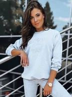 Bluzy damskie - Bluza damska CALIFORNIA DREAM szary Dstreet BY1246-M - miniaturka - grafika 1