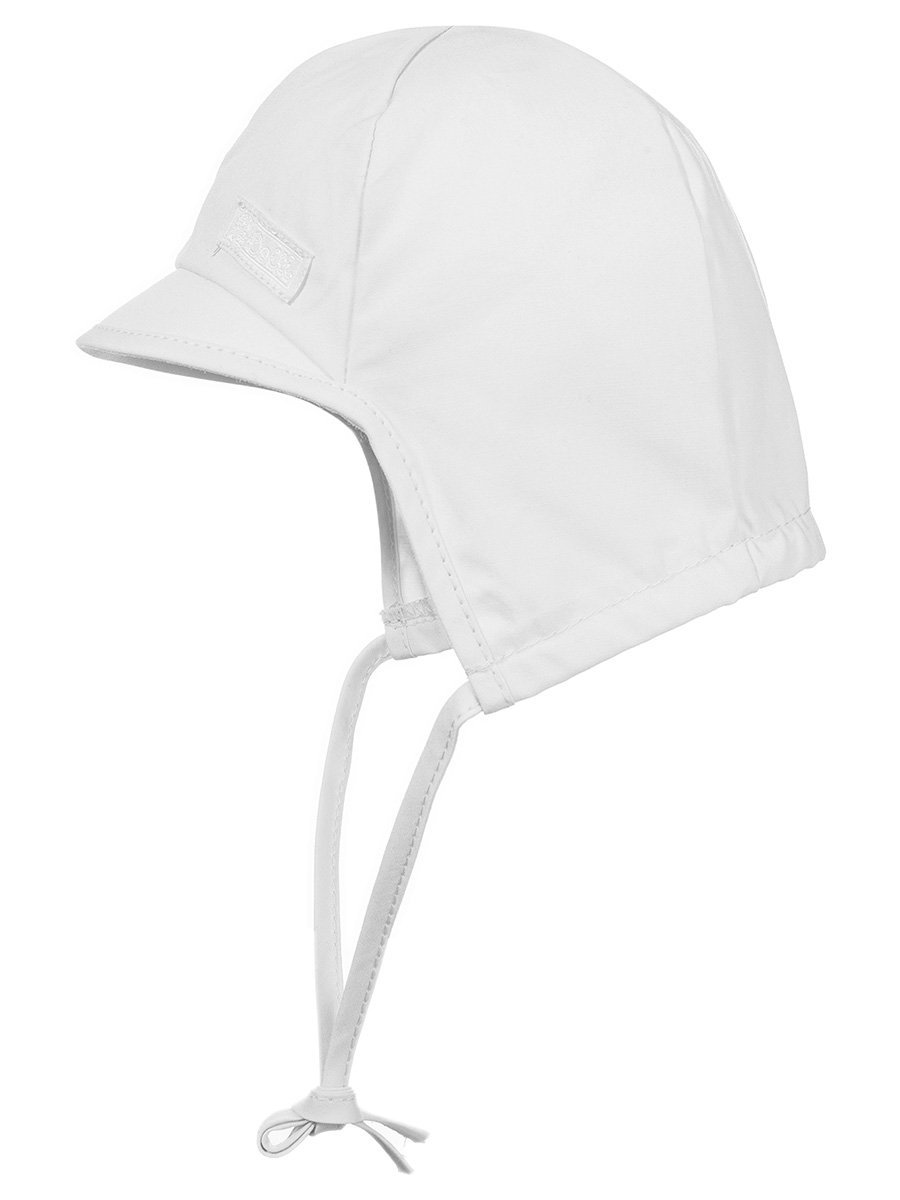 Dziecięca czapka z daszkiem z ochroną karku biała Döll