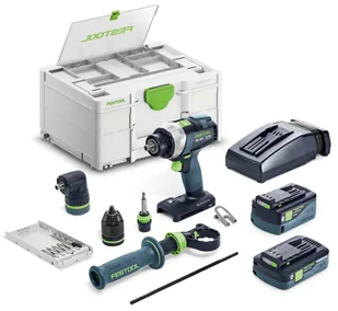 Wiertarko-wkrętarka Festool QUADRIVE TDC 18/4 5,0/4,0 I-Set 577612 - Wiertarko-wkrętarki akumulatorowe - miniaturka - grafika 1