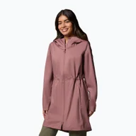 Odzież trekkingowa damska - Kurtka softshell damska Columbia Weekend Adventure II Long Shell - miniaturka - grafika 1
