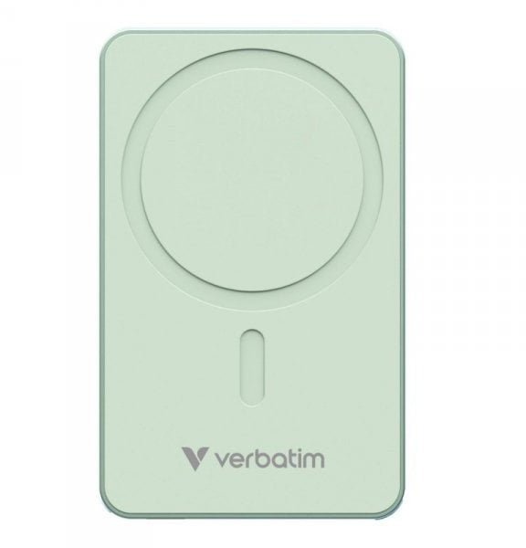 Powerbank Verbatim Charge 'n' Go Essentials Magnetic Wireless 10000mAh USB-C PD 3.0 Green