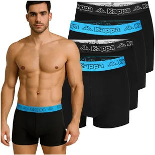 Kappa Bokserki Męskie Majtki 4 sztuki Guma Mix Kolor Bawełna Rozmiar L - Majtki męskie - miniaturka - grafika 1