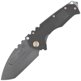 Nóż składany Medford Praetorian Scout M/P Tanto, Black G10 Handle, Bronze HW, DLC Clip, DLC Breaker, DLC D2 by Greg Medford (MKM30DPT-0808-T1CP-BP) - Noże - miniaturka - grafika 1