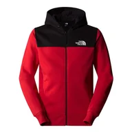 Bluzy męskie - Bluza The North Face Icons 0A89F6KZ31 - czerwono-czarna - miniaturka - grafika 1