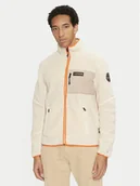 Bluzy męskie - Napapijri Polar Yupik NP0A4GNT Beżowy Regular Fit - miniaturka - grafika 1