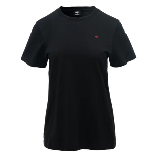 Damska Koszulka z krótkim rękawem HI-TEC LADY PLAYO II M000276277 – Czarny - Koszulki i topy damskie - miniaturka - grafika 1