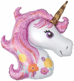 Amscan Balon foliowy duży Jednorożec 83x73cm 3727301 - Urodziny dziecka - miniaturka - grafika 2