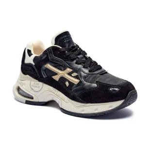 Premiata Sneakersy SHARKYD z dodatkiem skóry - Moda i Uroda OUTLET - miniaturka - grafika 1