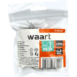 WAART Zszywki do plastiku duże 0,8mm 100 szt. - Inne mocowania - miniaturka - grafika 1