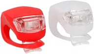 Lampki rowerowe - Dunlop Lampka rowerowa silikonowa diody LED Dunlop x2 205320 - miniaturka - grafika 1